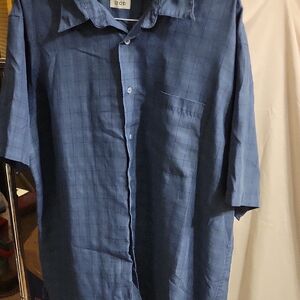 Izod Casual Blue Button Down Shirt